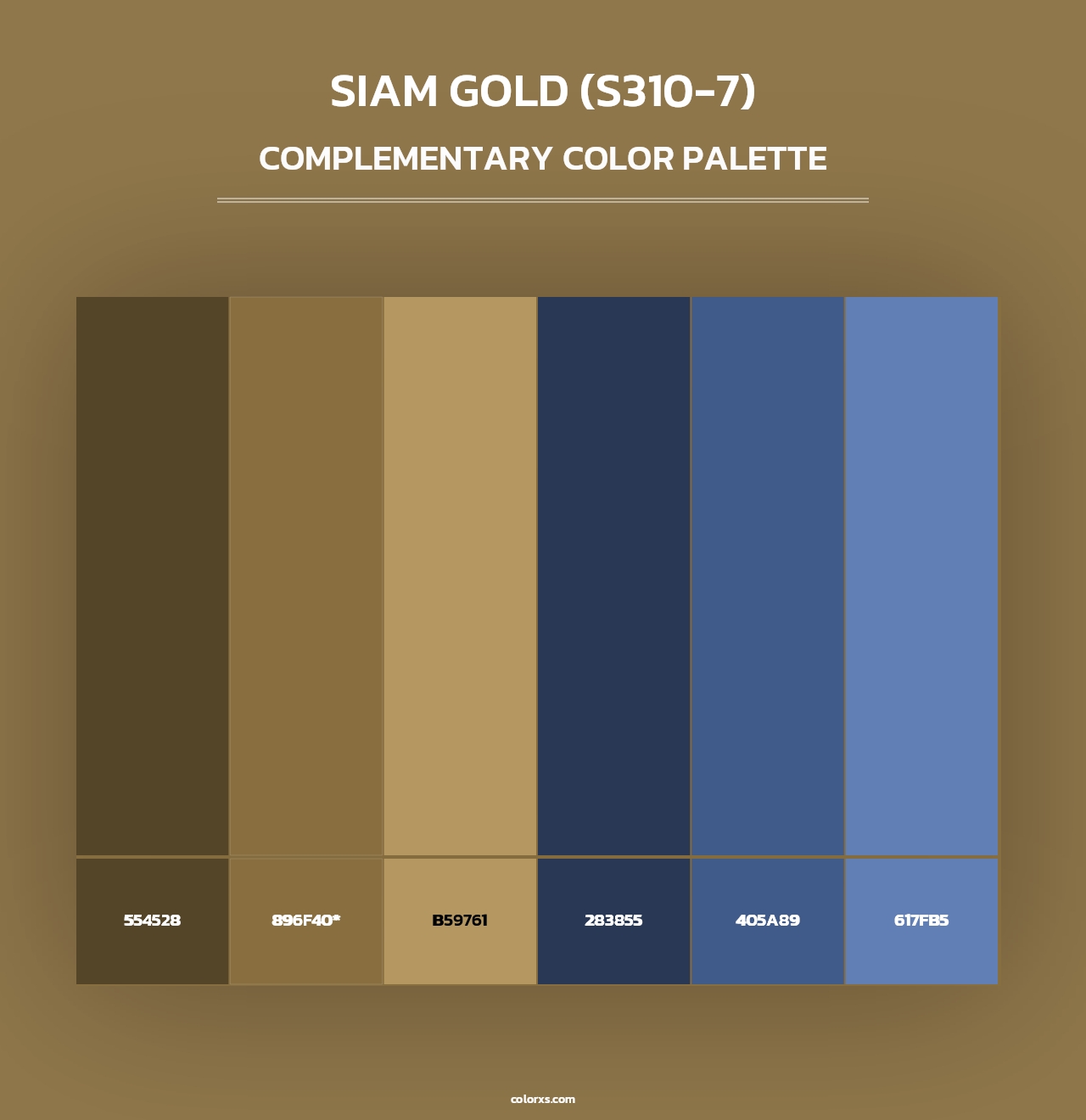 Siam Gold (S310-7) - Complementary Color Palette