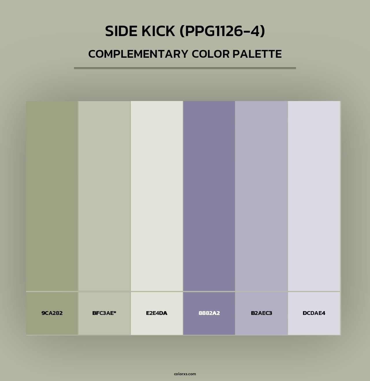 Side Kick (PPG1126-4) - Complementary Color Palette
