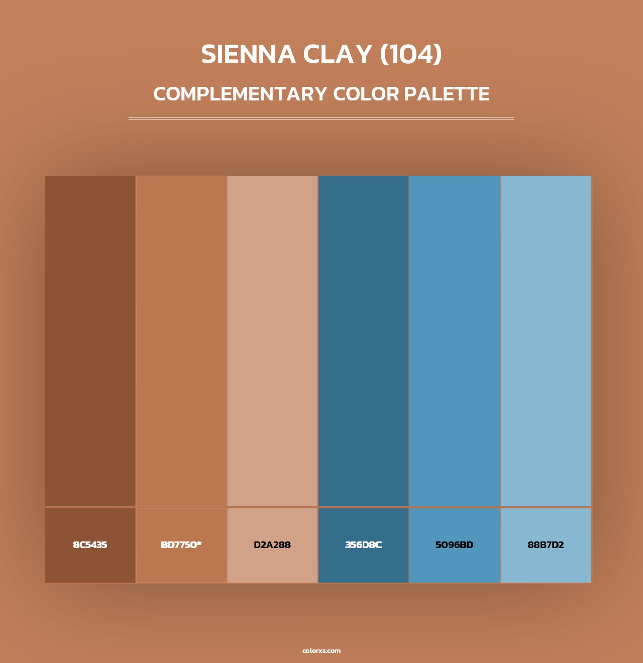 Sienna Clay (104) - Complementary Color Palette