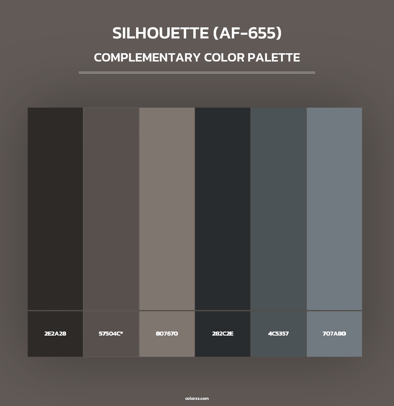 Silhouette (AF-655) - Complementary Color Palette