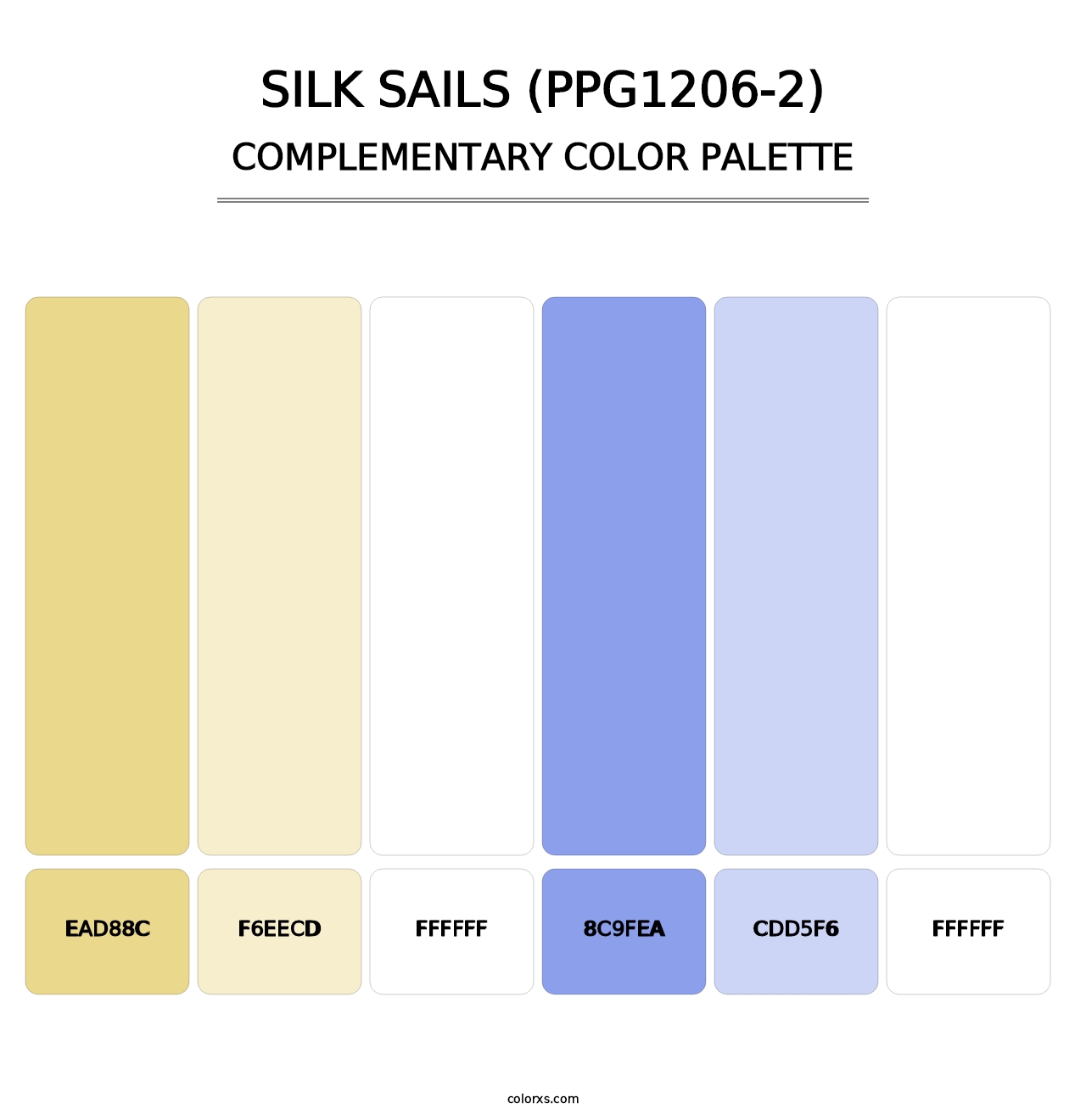 Silk Sails (PPG1206-2) - Complementary Color Palette