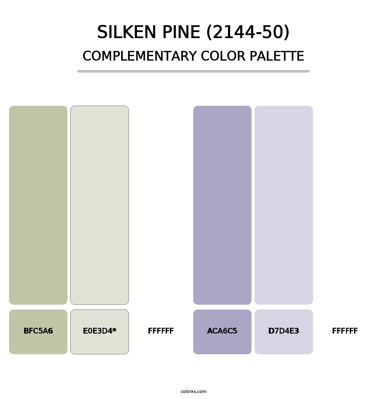 Silken Pine (2144-50) - Complementary Color Palette