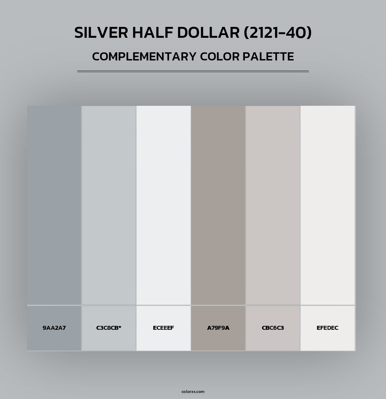 Silver Half Dollar (2121-40) - Complementary Color Palette