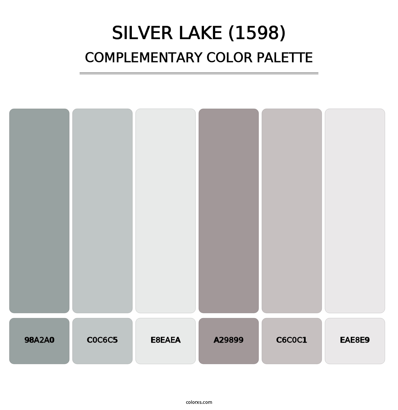 Silver Lake (1598) - Complementary Color Palette