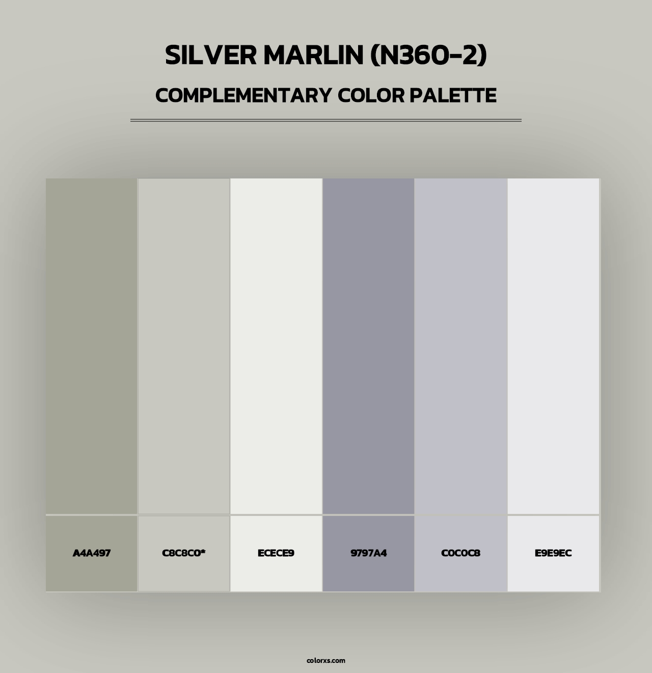 Silver Marlin (N360-2) - Complementary Color Palette
