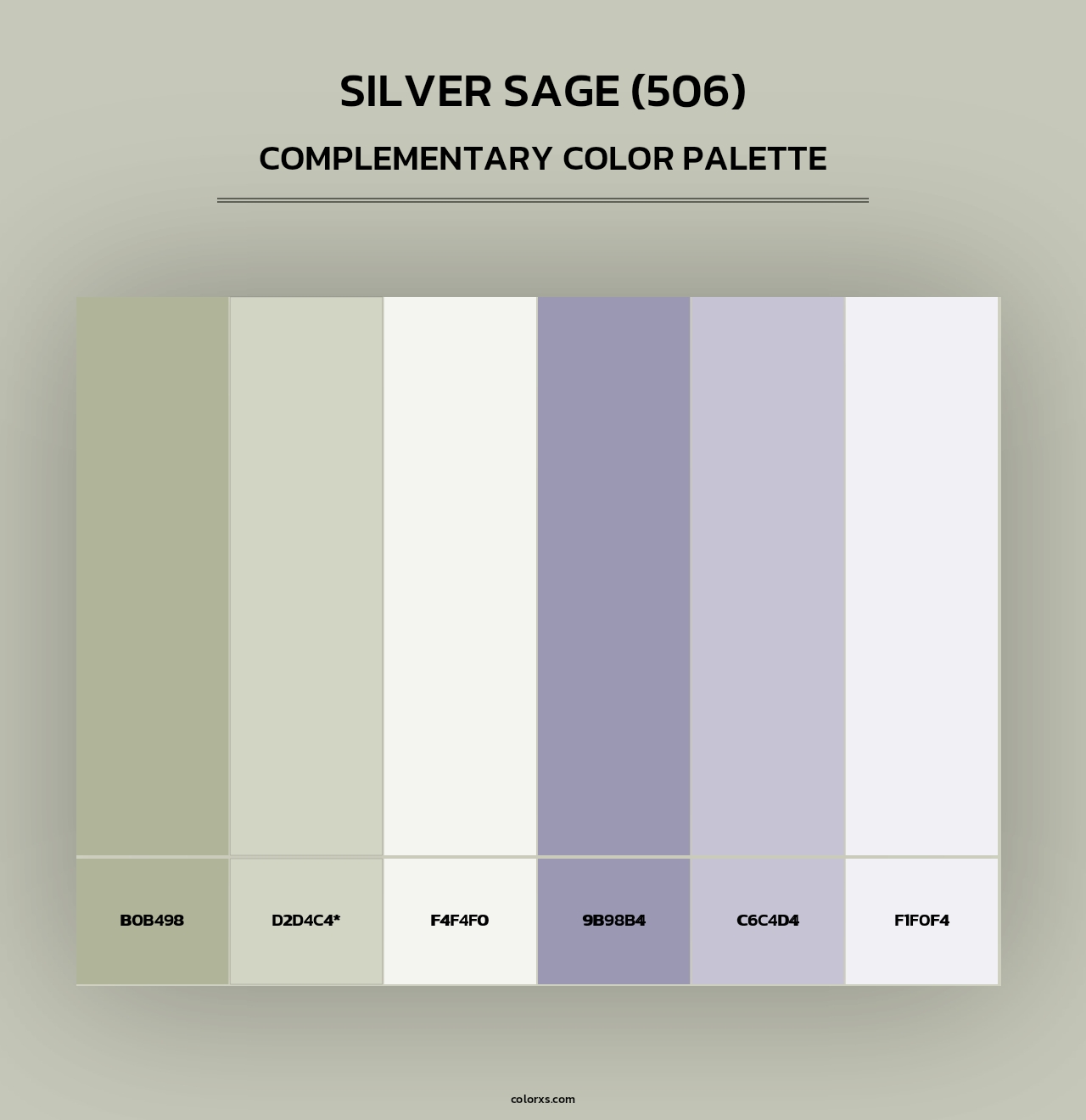 Silver Sage (506) - Complementary Color Palette