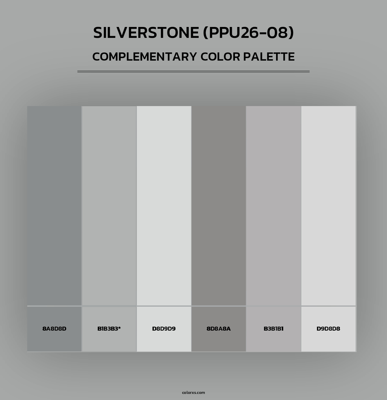 Silverstone (PPU26-08) - Complementary Color Palette