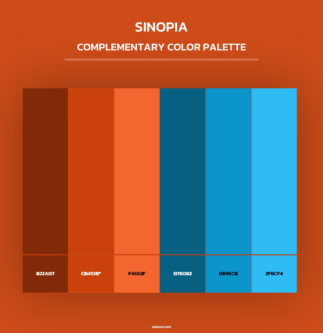 Sinopia - Complementary Color Palette
