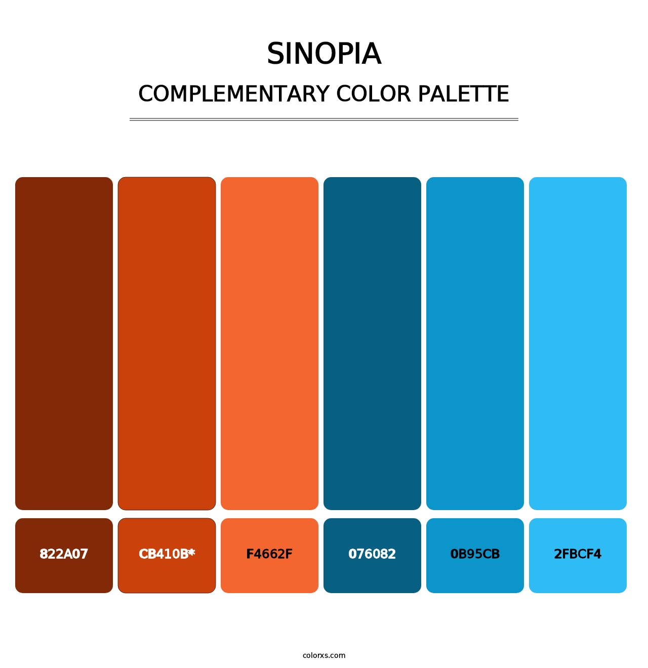 Sinopia - Complementary Color Palette