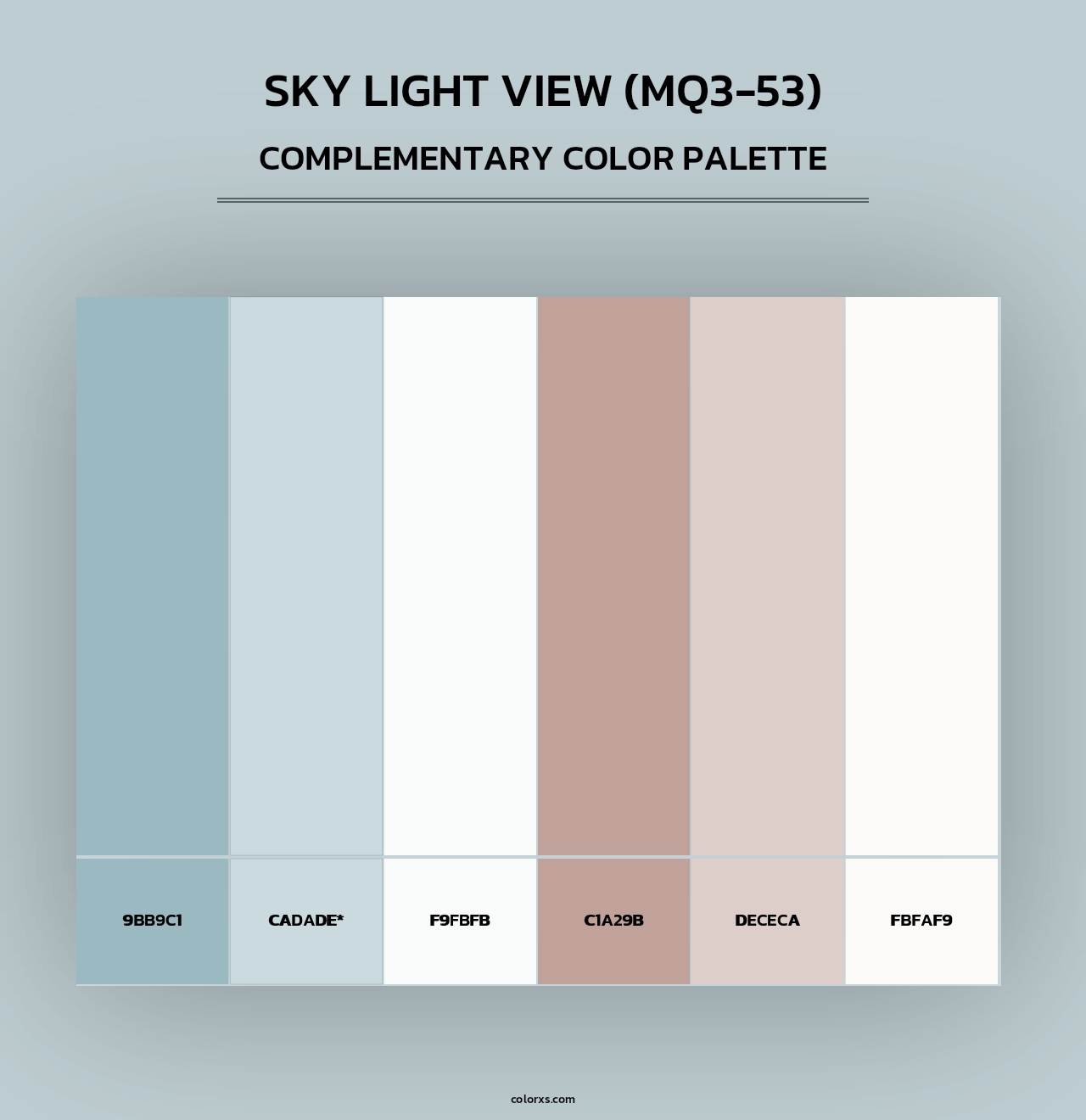 Sky Light View (MQ3-53) - Complementary Color Palette