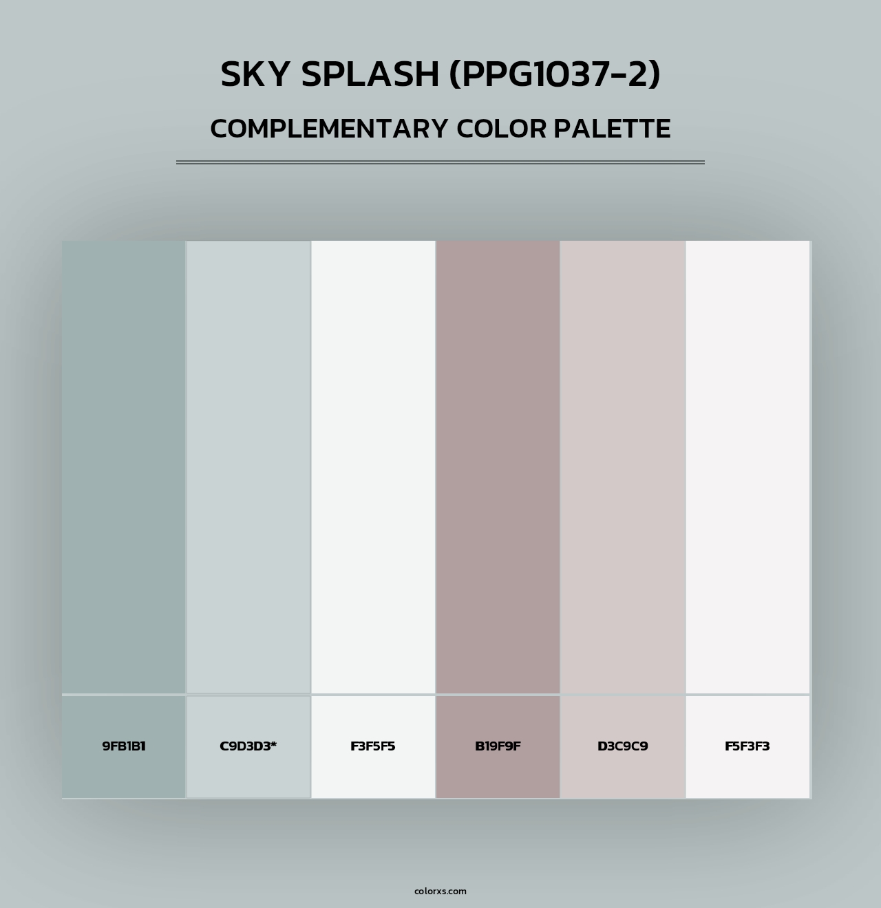 Sky Splash (PPG1037-2) - Complementary Color Palette