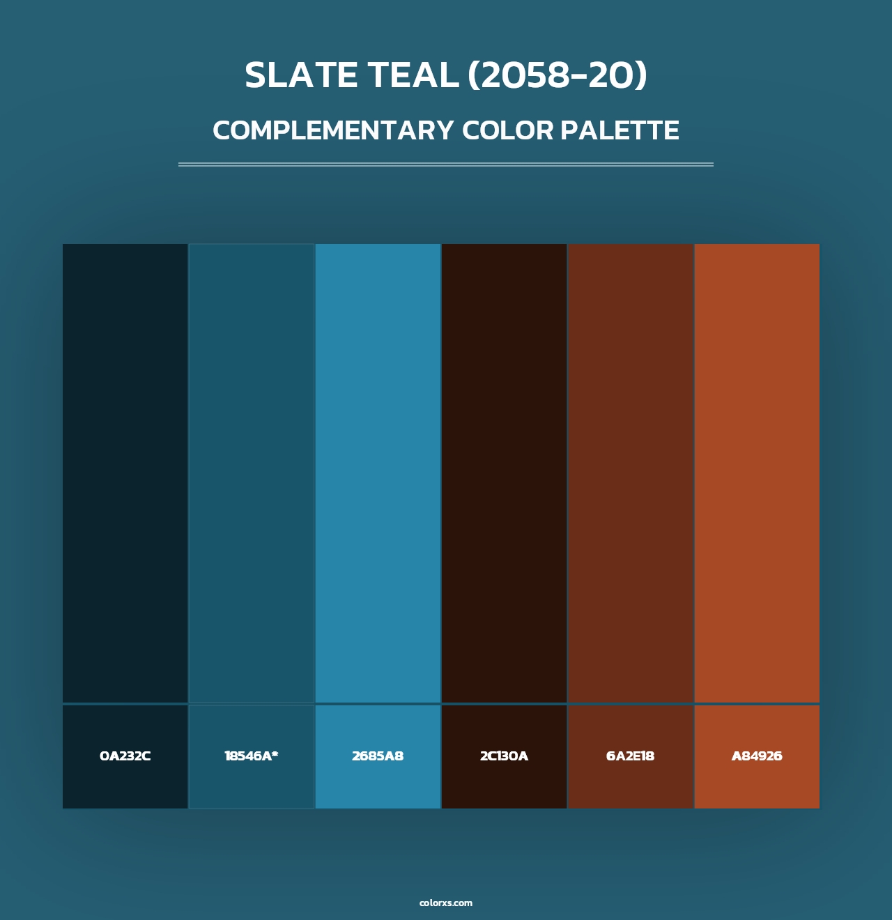 Slate Teal (2058-20) - Complementary Color Palette