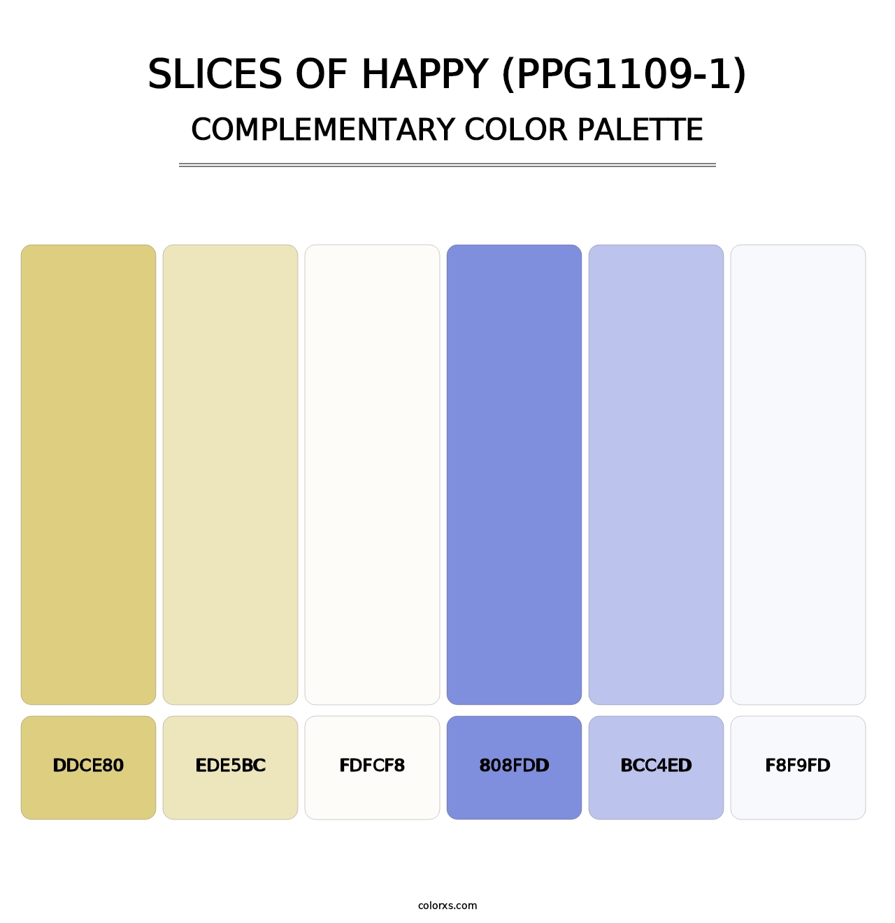 Slices Of Happy (PPG1109-1) - Complementary Color Palette