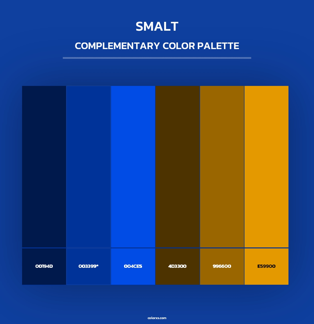 Smalt - Complementary Color Palette