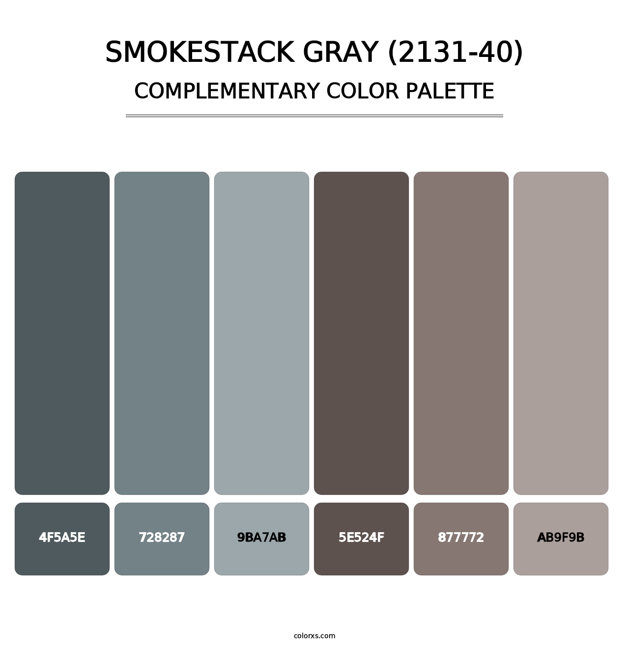 Smokestack Gray (2131-40) - Complementary Color Palette