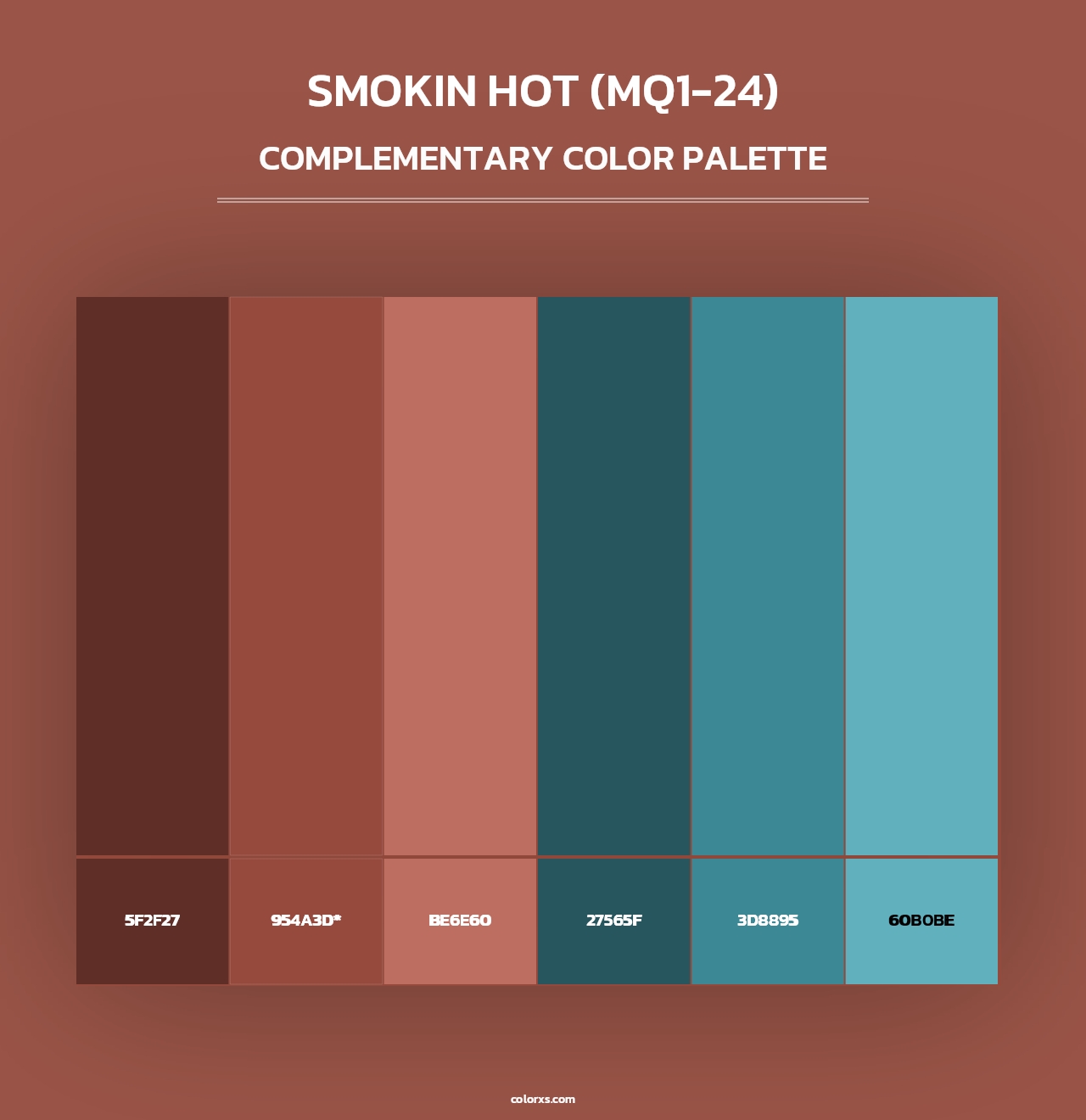 Smokin Hot (MQ1-24) - Complementary Color Palette