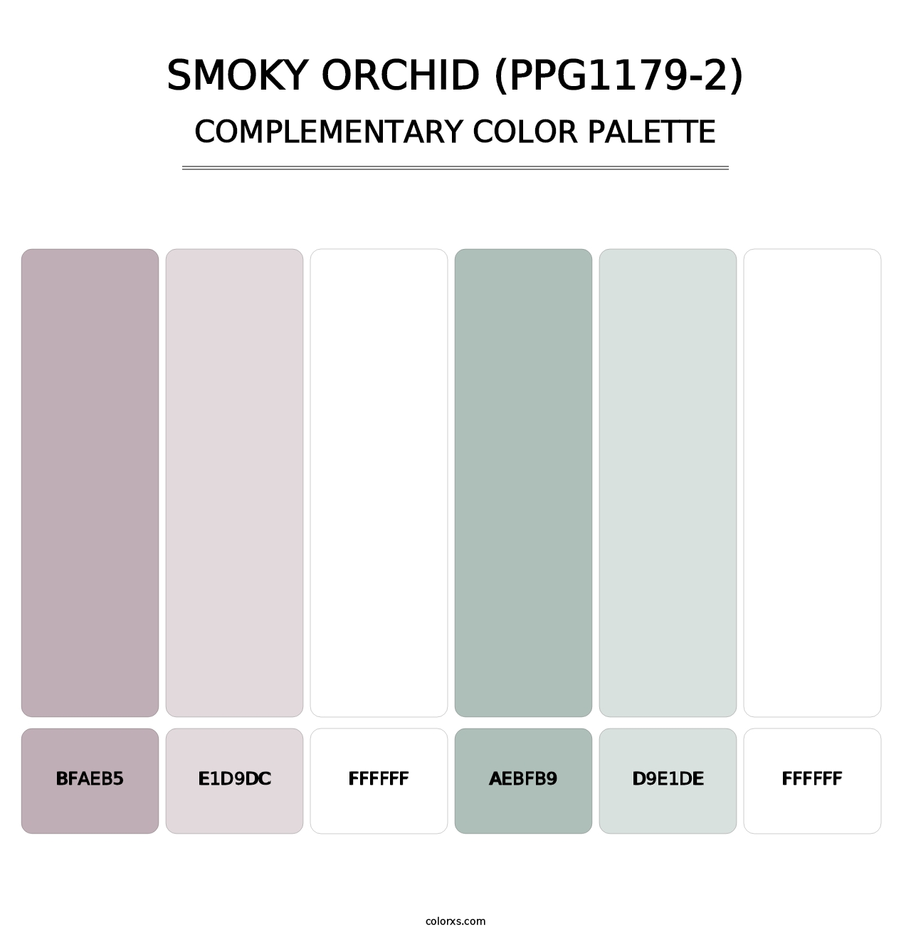 Smoky Orchid (PPG1179-2) - Complementary Color Palette