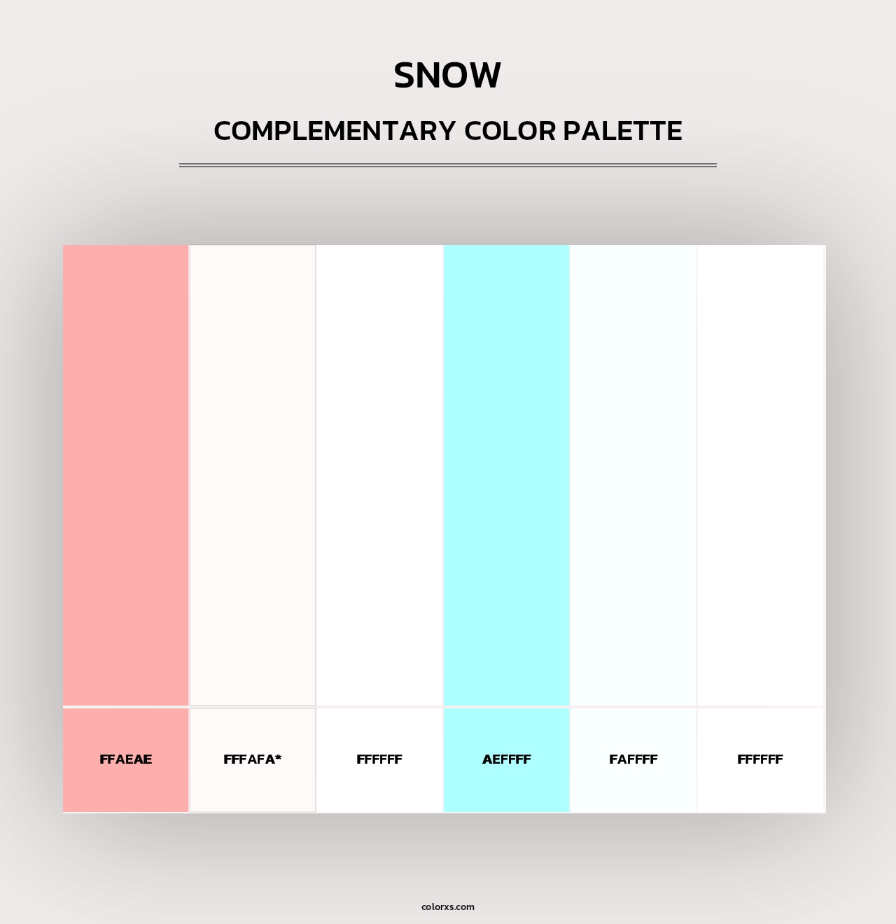 Snow - Complementary Color Palette