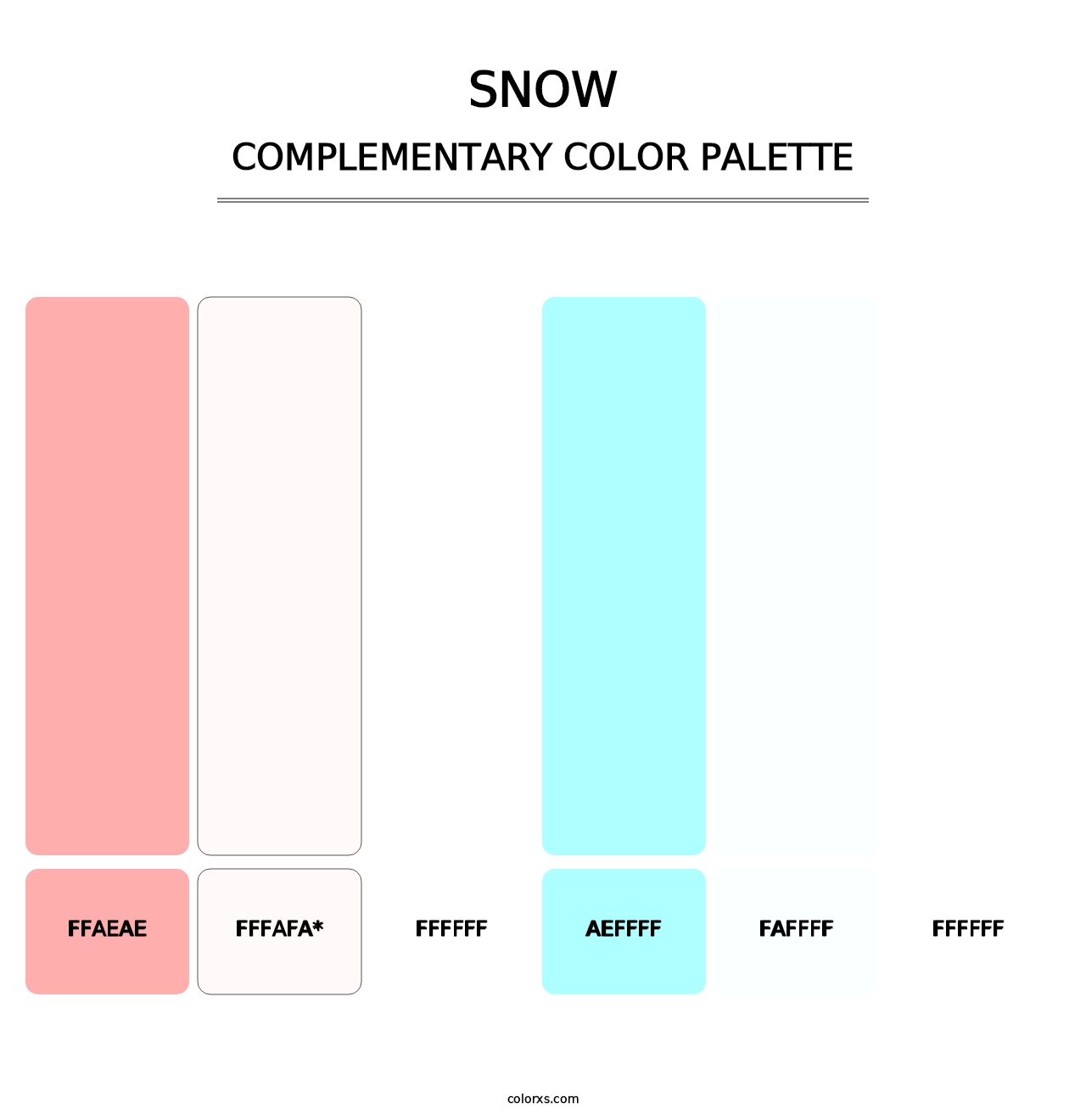 Snow - Complementary Color Palette