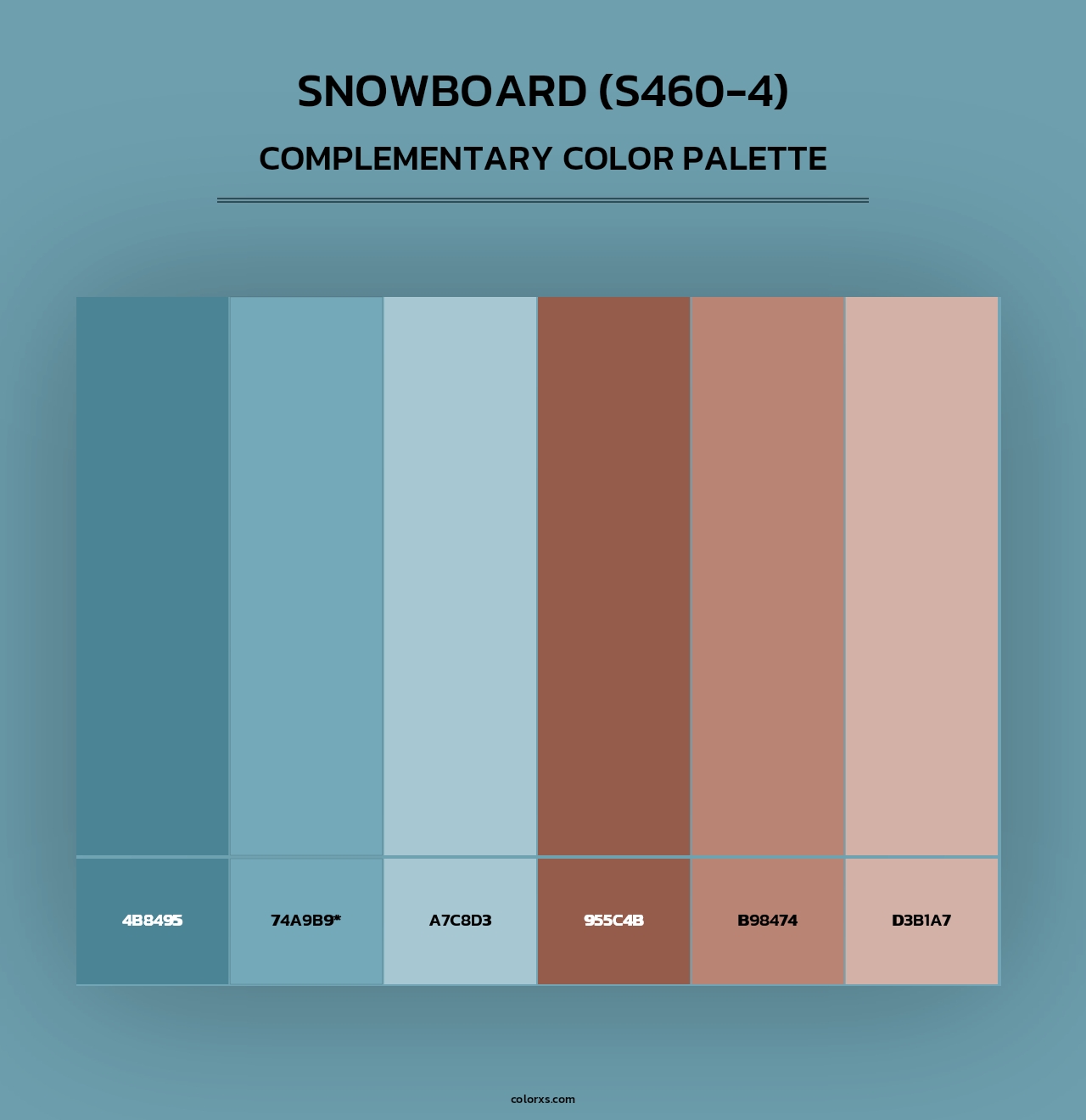 Snowboard (S460-4) - Complementary Color Palette