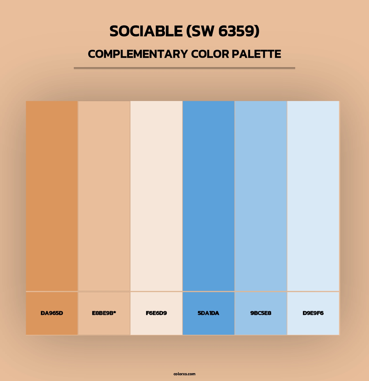 Sociable (SW 6359) - Complementary Color Palette