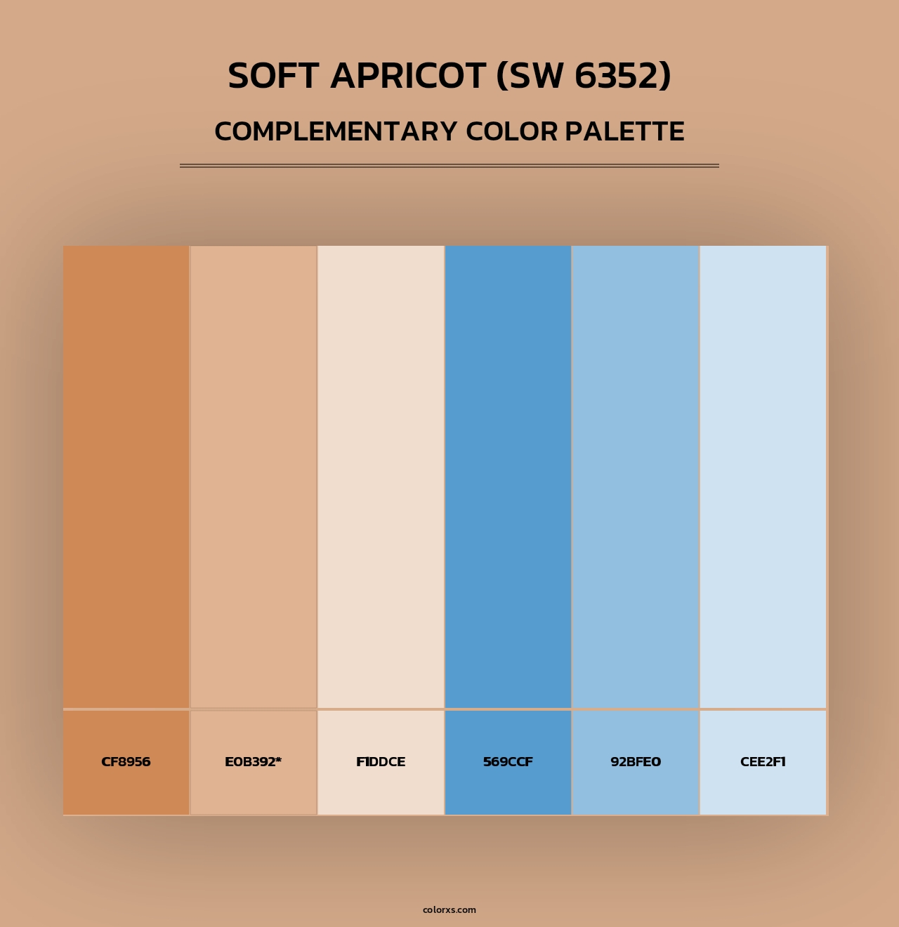 Soft Apricot (SW 6352) - Complementary Color Palette