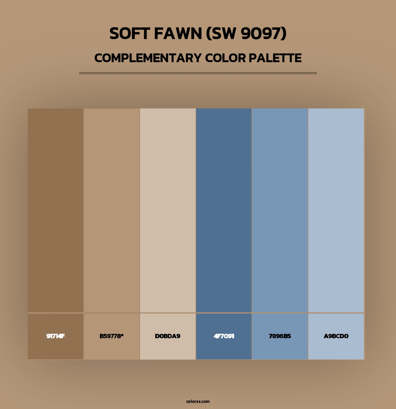 Soft Fawn (SW 9097) - Complementary Color Palette