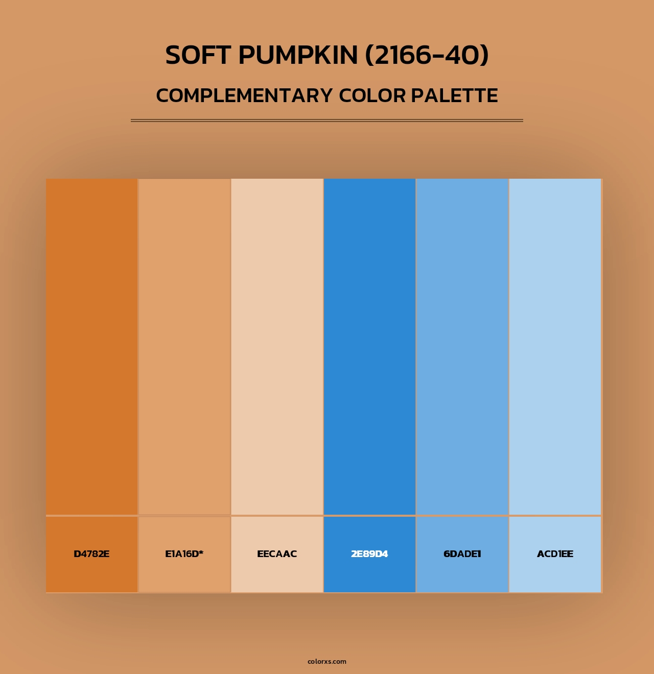 Soft Pumpkin (2166-40) - Complementary Color Palette