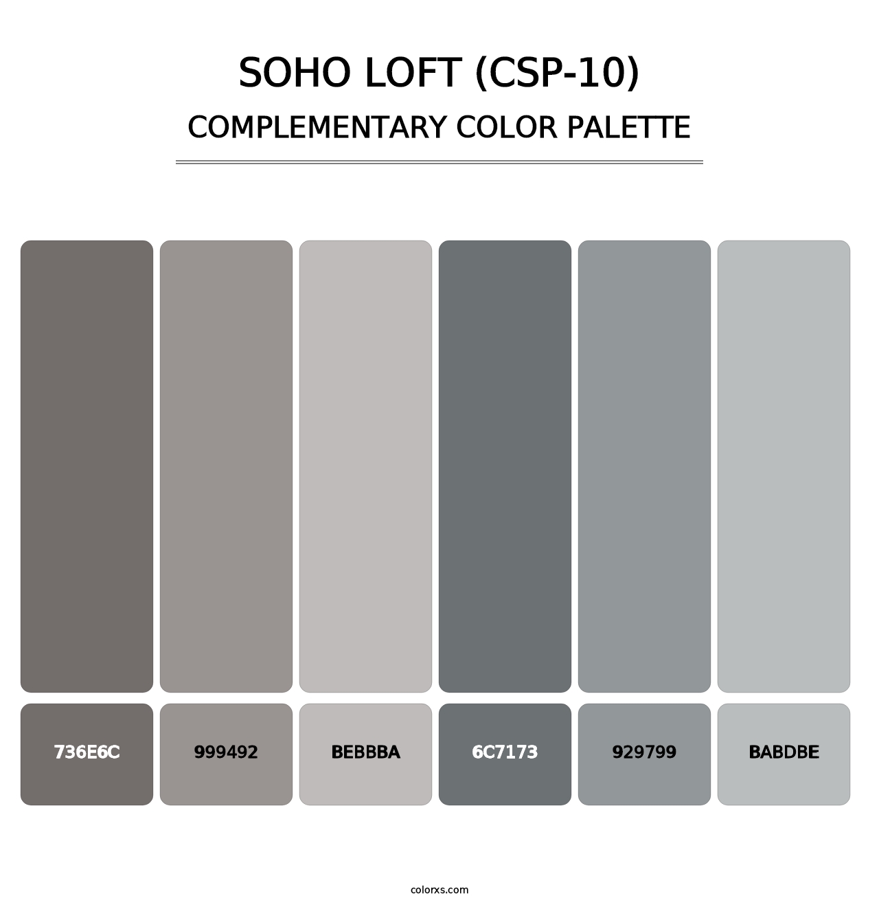 Soho Loft (CSP-10) - Complementary Color Palette