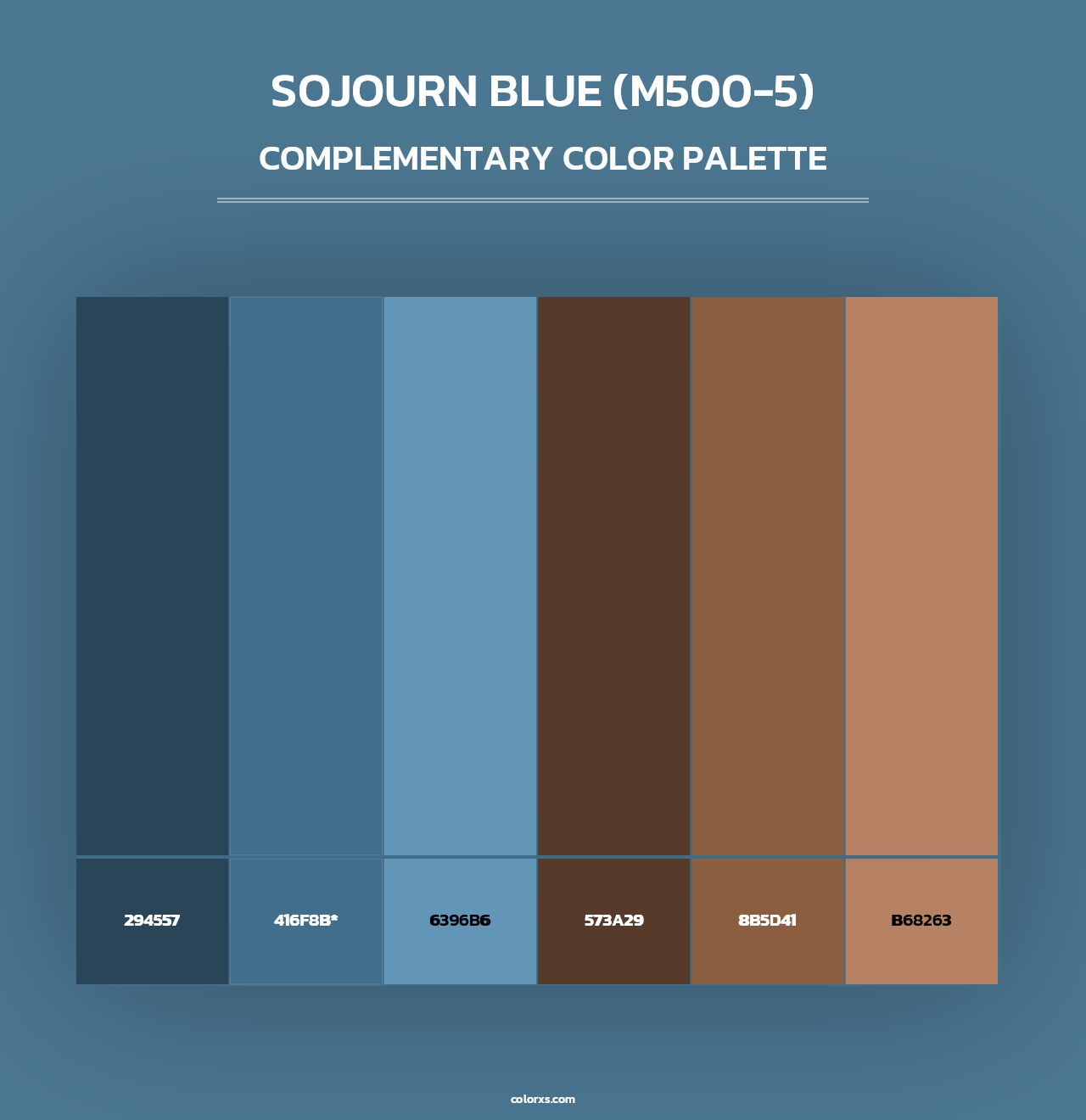 Sojourn Blue (M500-5) - Complementary Color Palette