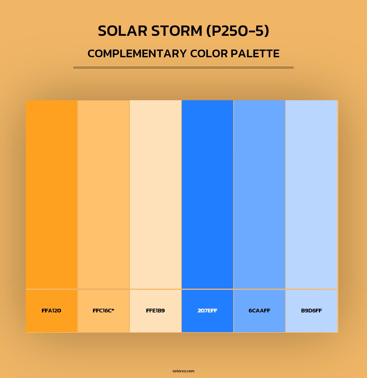 Solar Storm (P250-5) - Complementary Color Palette
