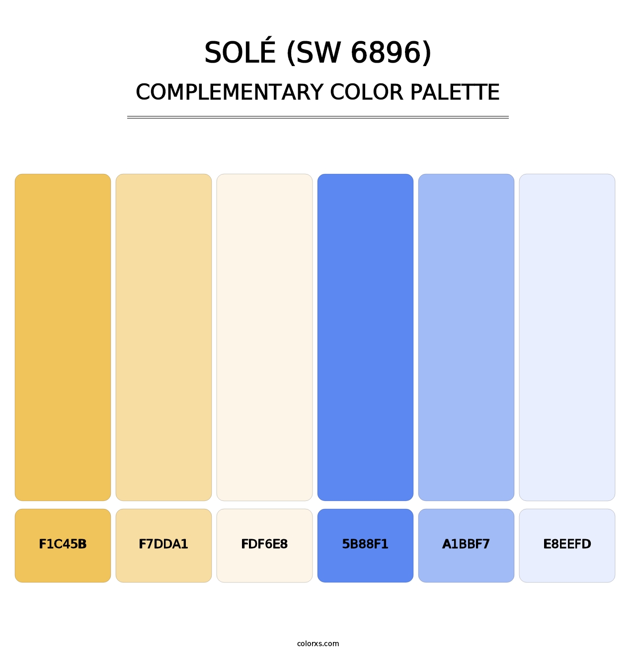 Solé (SW 6896) - Complementary Color Palette