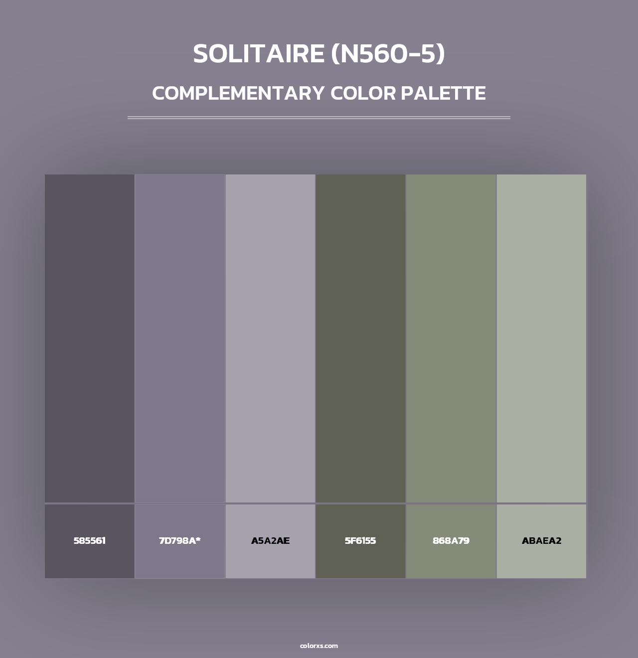 Solitaire (N560-5) - Complementary Color Palette