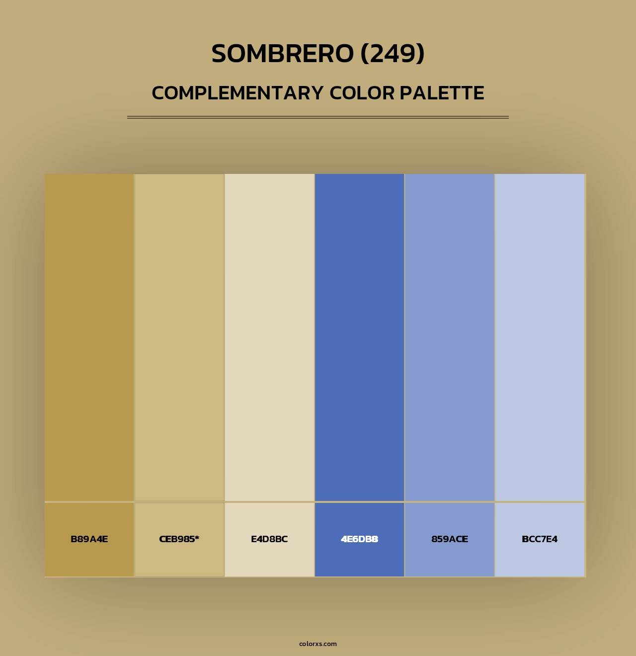 Sombrero (249) - Complementary Color Palette