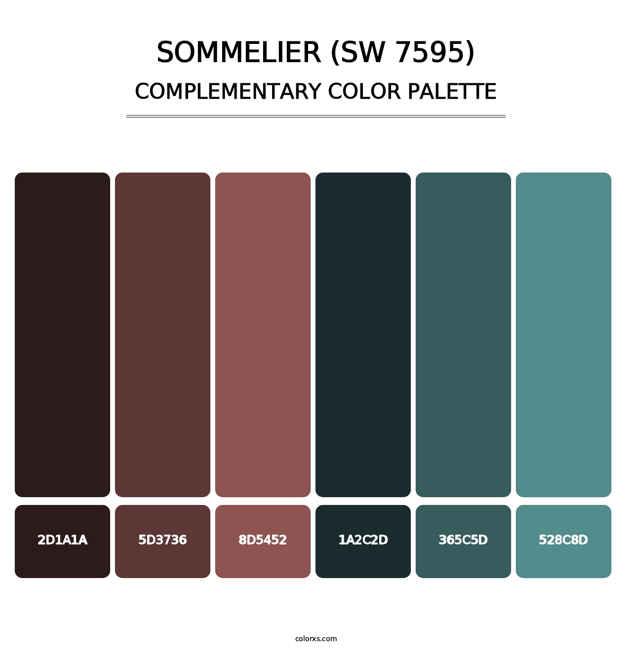 Sommelier (SW 7595) - Complementary Color Palette