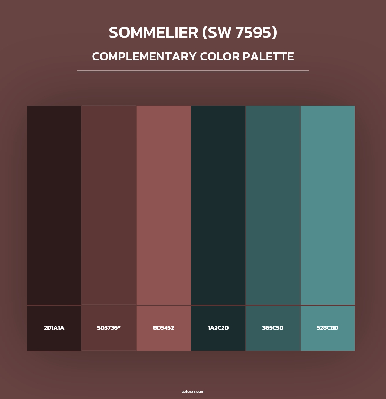 Sommelier (SW 7595) - Complementary Color Palette