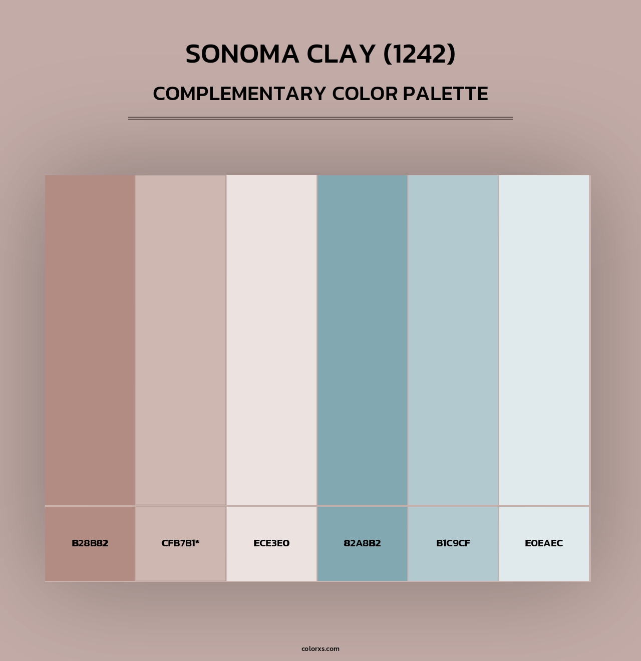 Sonoma Clay (1242) - Complementary Color Palette