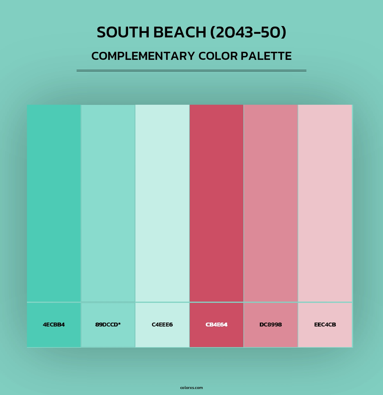 South Beach (2043-50) - Complementary Color Palette