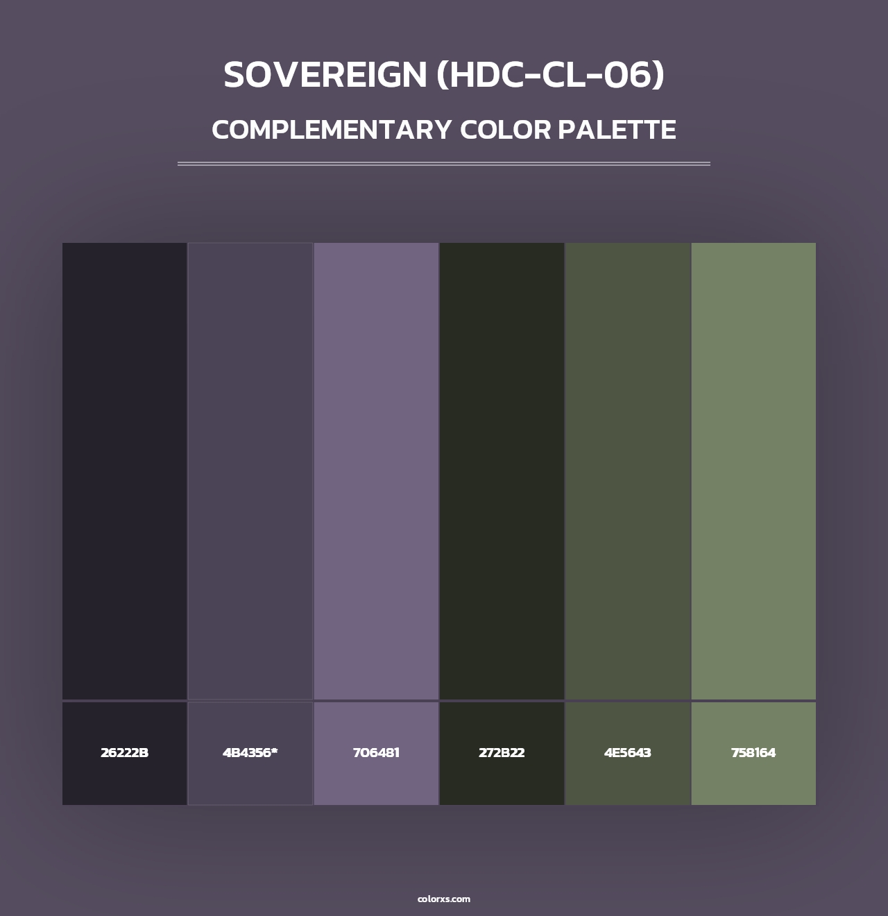 Sovereign (HDC-CL-06) - Complementary Color Palette
