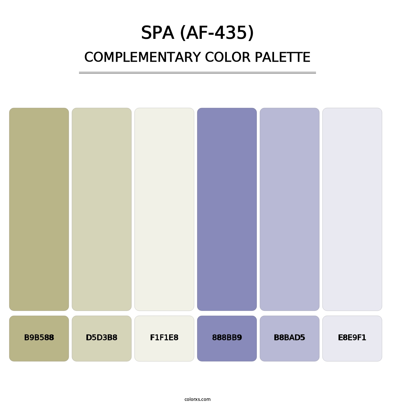Spa (AF-435) - Complementary Color Palette