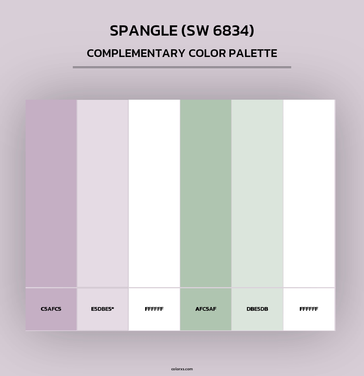 Spangle (SW 6834) - Complementary Color Palette