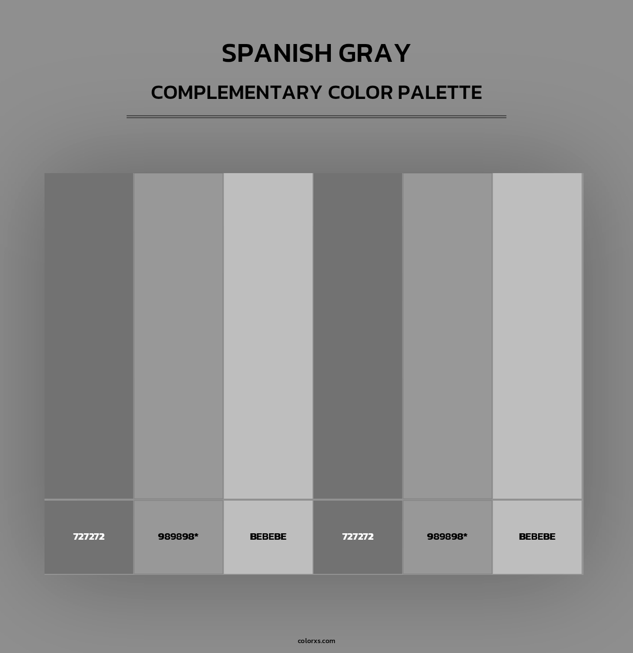 Spanish Gray - Complementary Color Palette