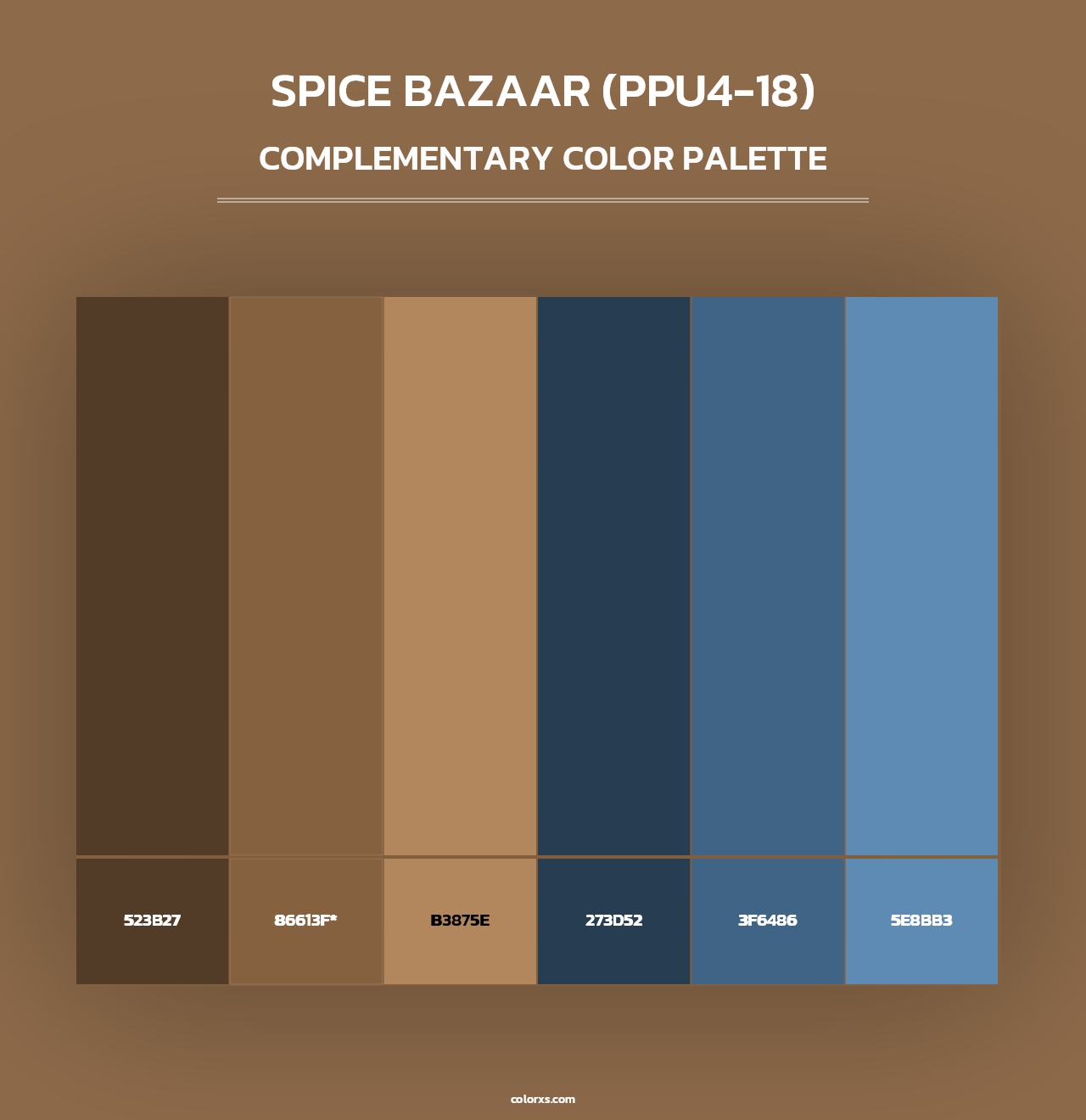 Spice Bazaar (PPU4-18) - Complementary Color Palette