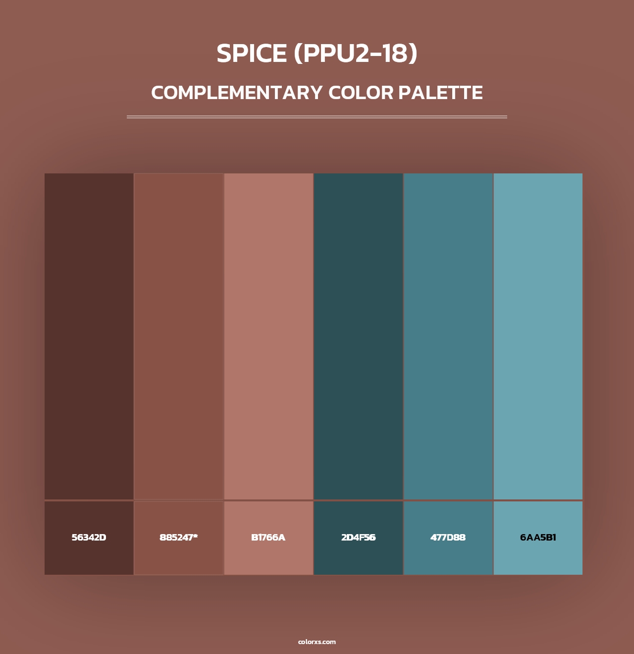 Spice (PPU2-18) - Complementary Color Palette