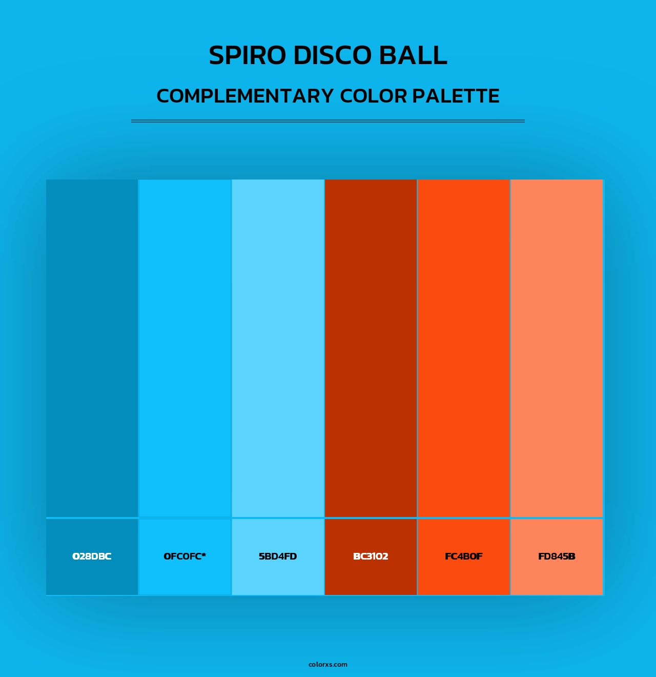 Spiro Disco Ball - Complementary Color Palette