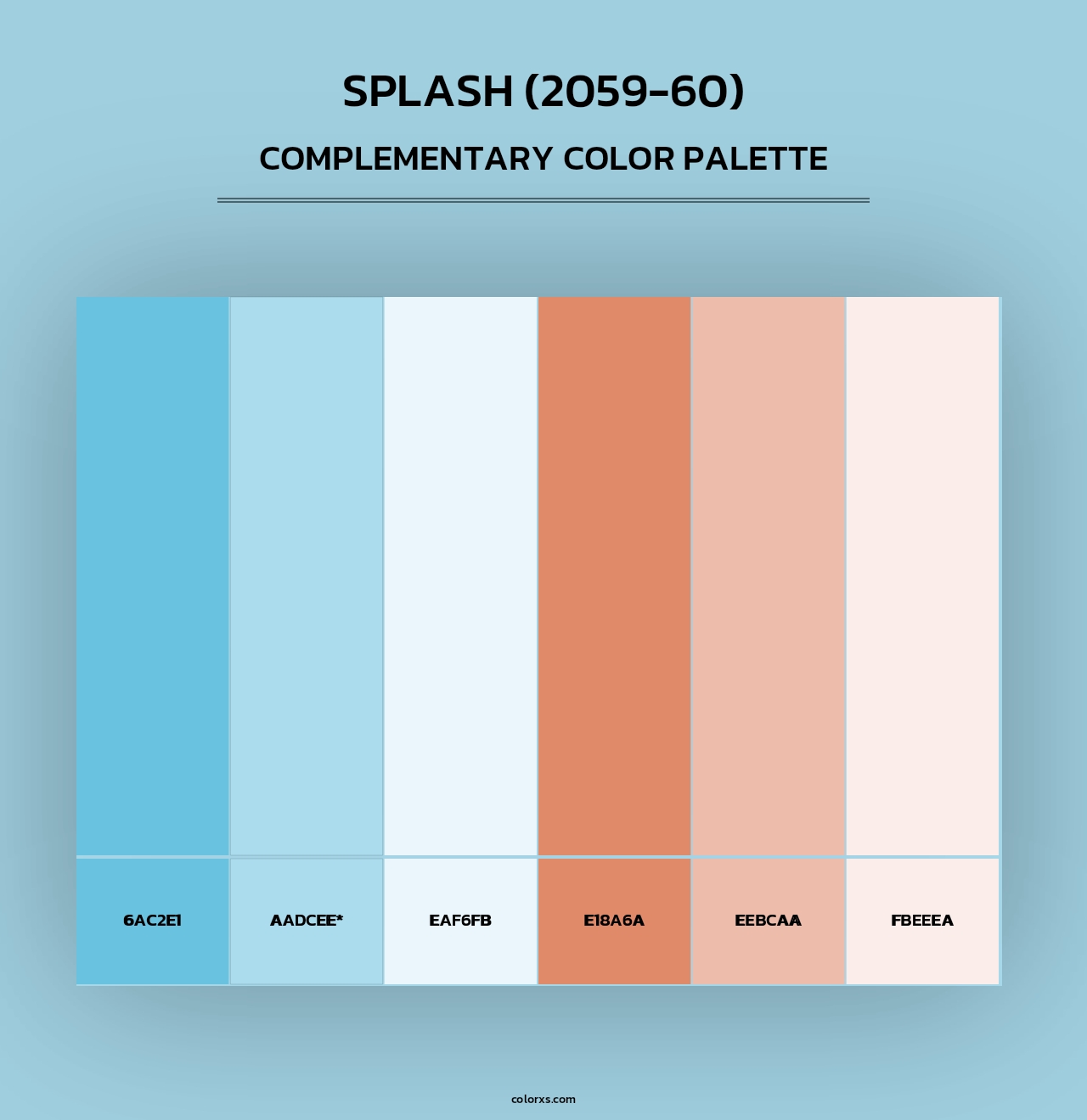 Splash (2059-60) - Complementary Color Palette