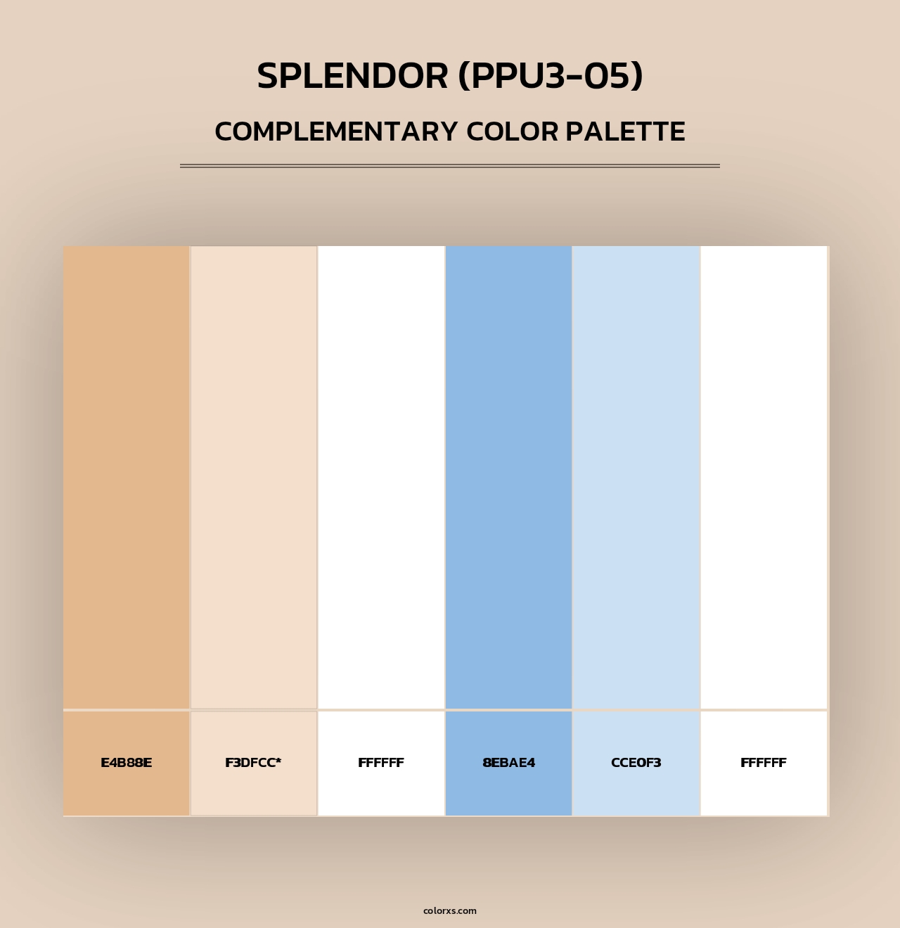 Splendor (PPU3-05) - Complementary Color Palette
