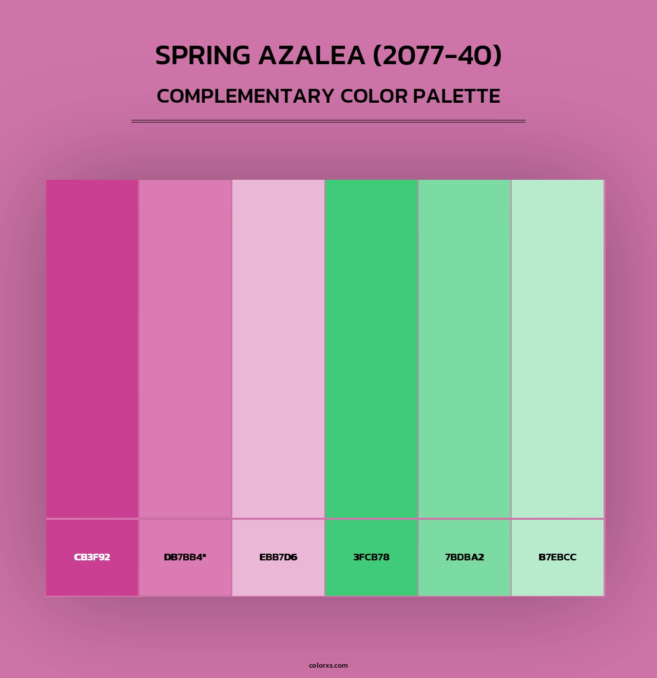 Spring Azalea (2077-40) - Complementary Color Palette