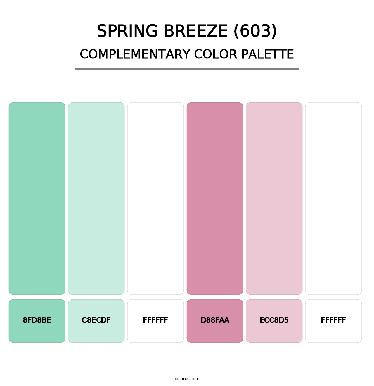 Spring Breeze (603) - Complementary Color Palette