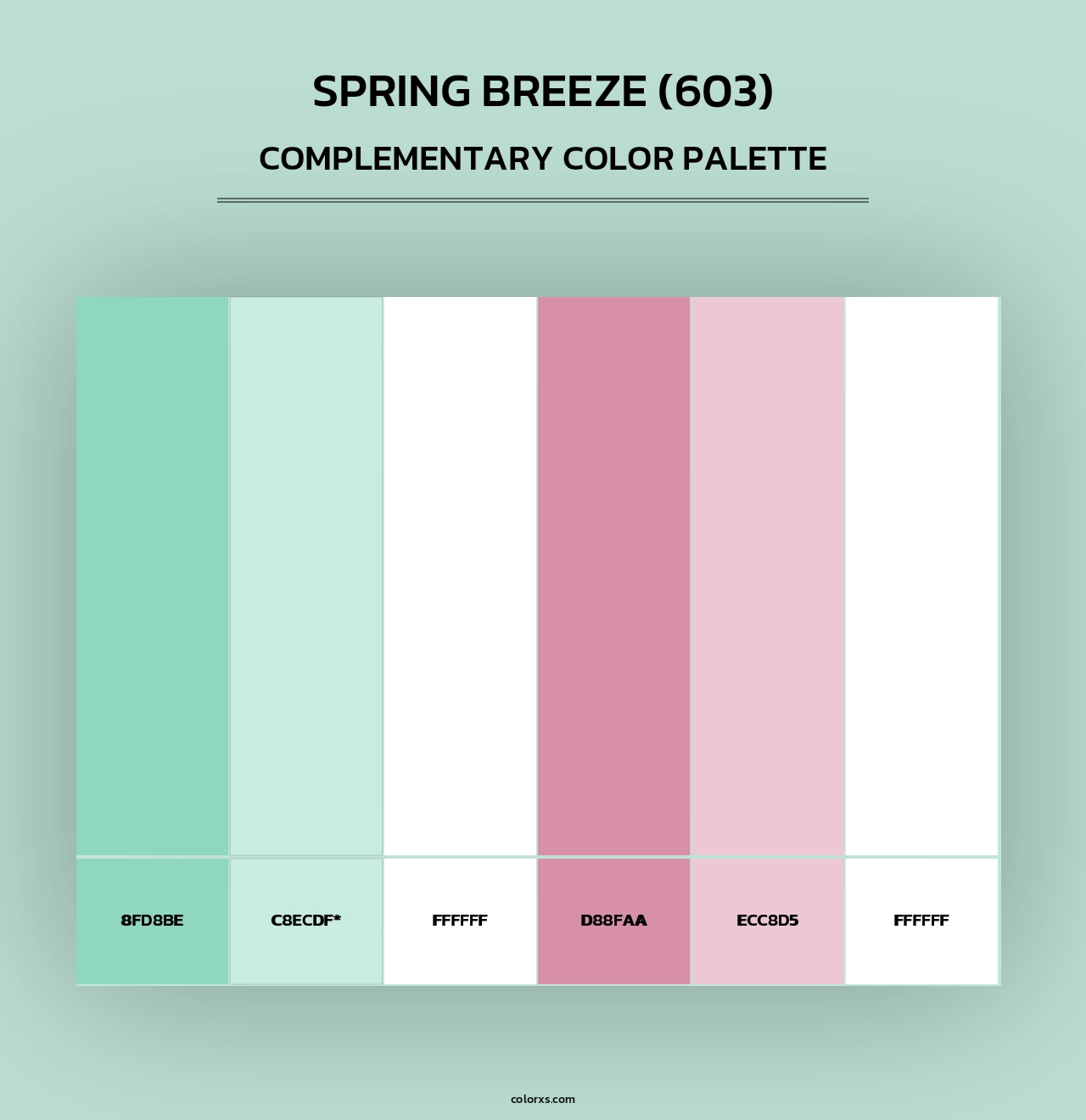 Spring Breeze (603) - Complementary Color Palette